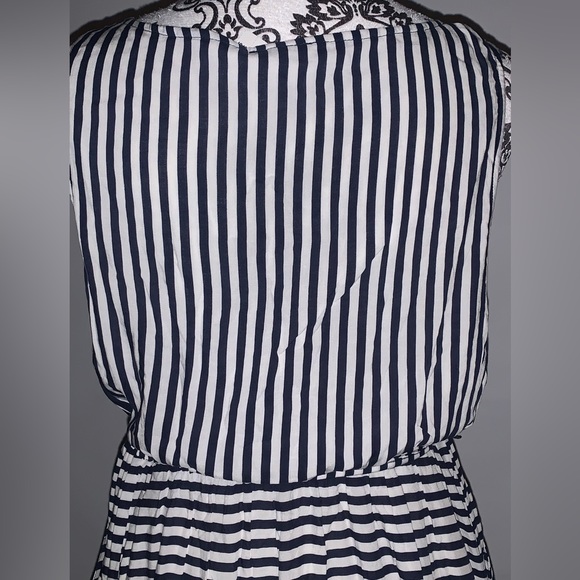TORRID- Navy & White -Striped Sleeveless Maxi Dress ~ NWT!! - Picture 8 of 14